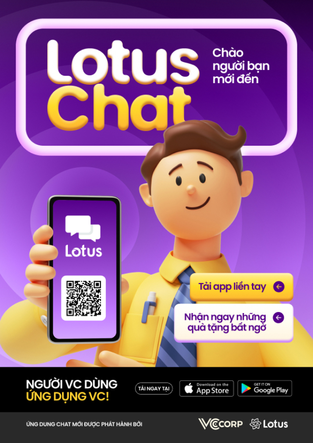 Trải nghiệm tính năng vượt trội của ứng dụng Lotus Chat đến từ VCCorp