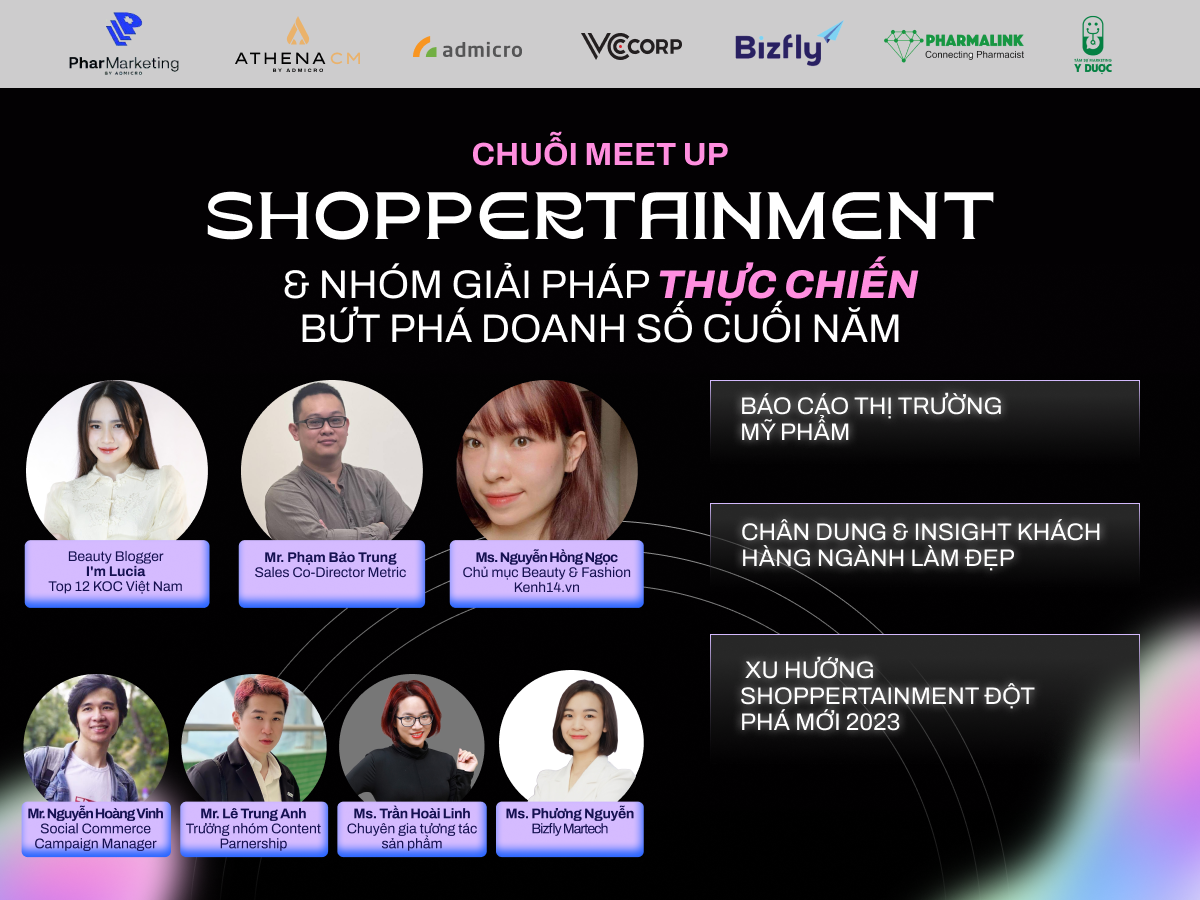 Sự kiện HOT tháng 9: Chuỗi Meet Up Shoppertainment & giải pháp thực chiến bứt phá doanh số cuối năm 2023