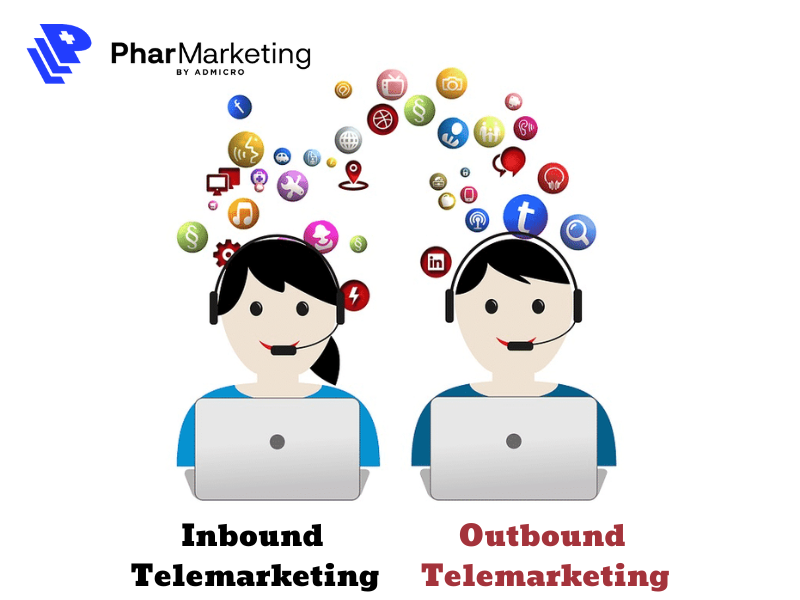 Telemarketing có 2 loại hình là Inbound Telemarketing và Outbound Telemarketing