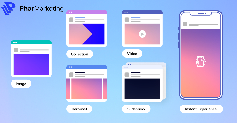 Facebook Ads có nhiều định dạng phong phú