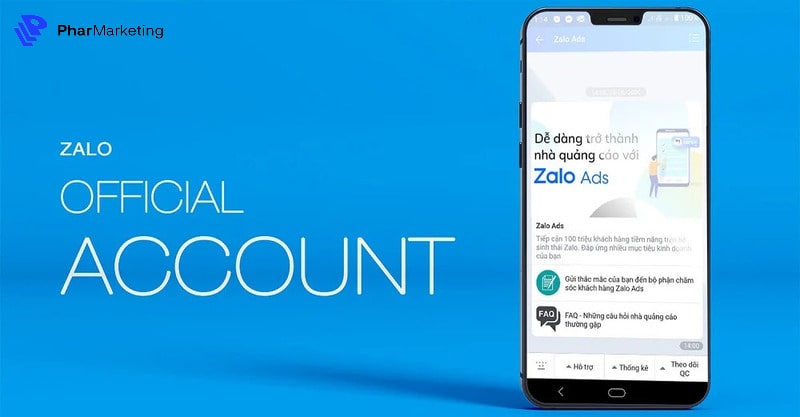 quảng cáo với zalo official account