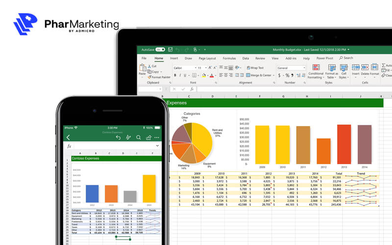 Phần mềm phân tích dữ liệu quen thuộc Excel