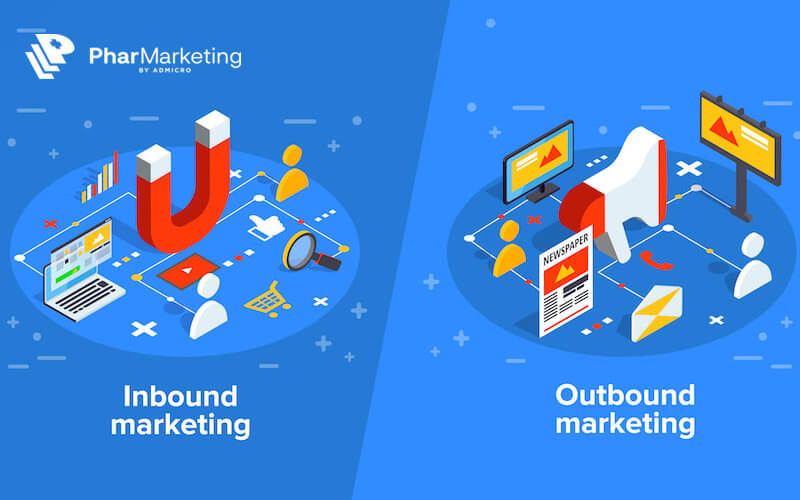 Sự khác biệt cơ bản giữa Inbound marketing và Outbound marketing