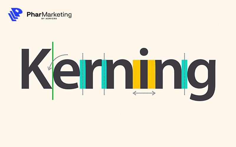 Kerning trong Typography là khoảng cách giữa hai chữ cái