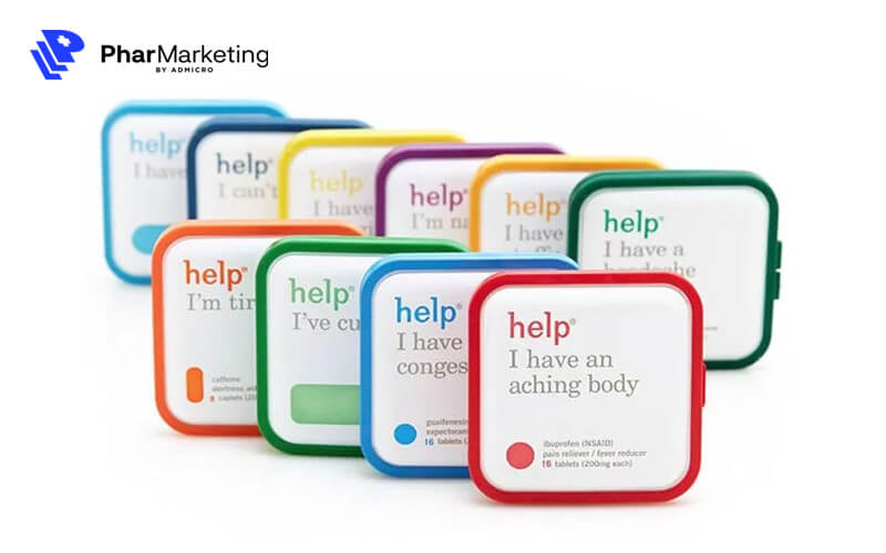 Thiết kế bao bì đơn giản nhưng ấn tượng của Help Remedies