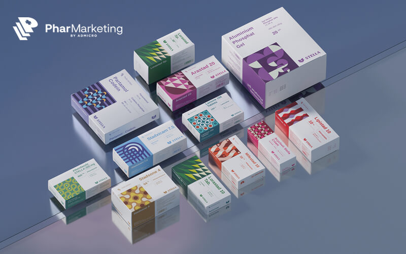 Thiết kế bao bì Dược phẩm đầy ấn tượng của Stella Pharm